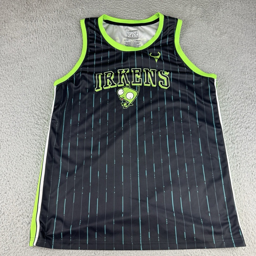 Invader Zim Basketball Jersey Size Large Irkens Nickelodeon Cartoon